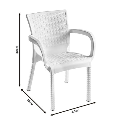 Armchair Festive pakoworld PP color white