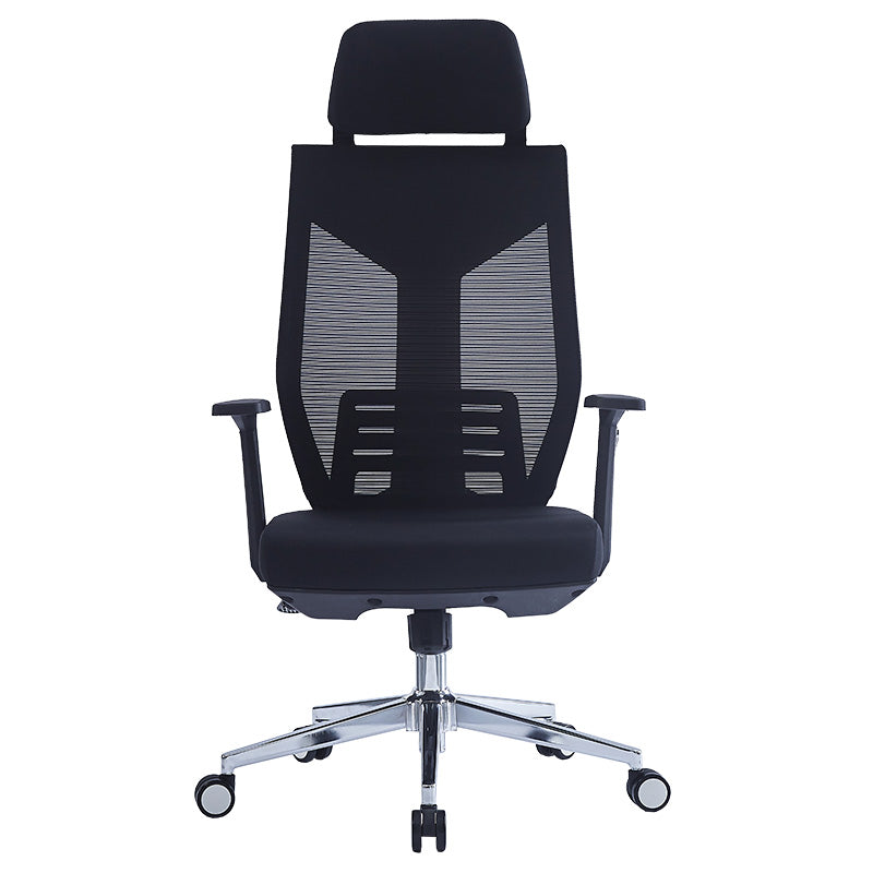 Manager office chair Commend pakoworld with fabric mesh in black colour
