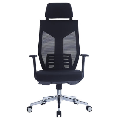 Manager office chair Commend pakoworld with fabric mesh in black colour
