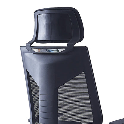 Manager office chair Commend pakoworld with fabric mesh in black colour