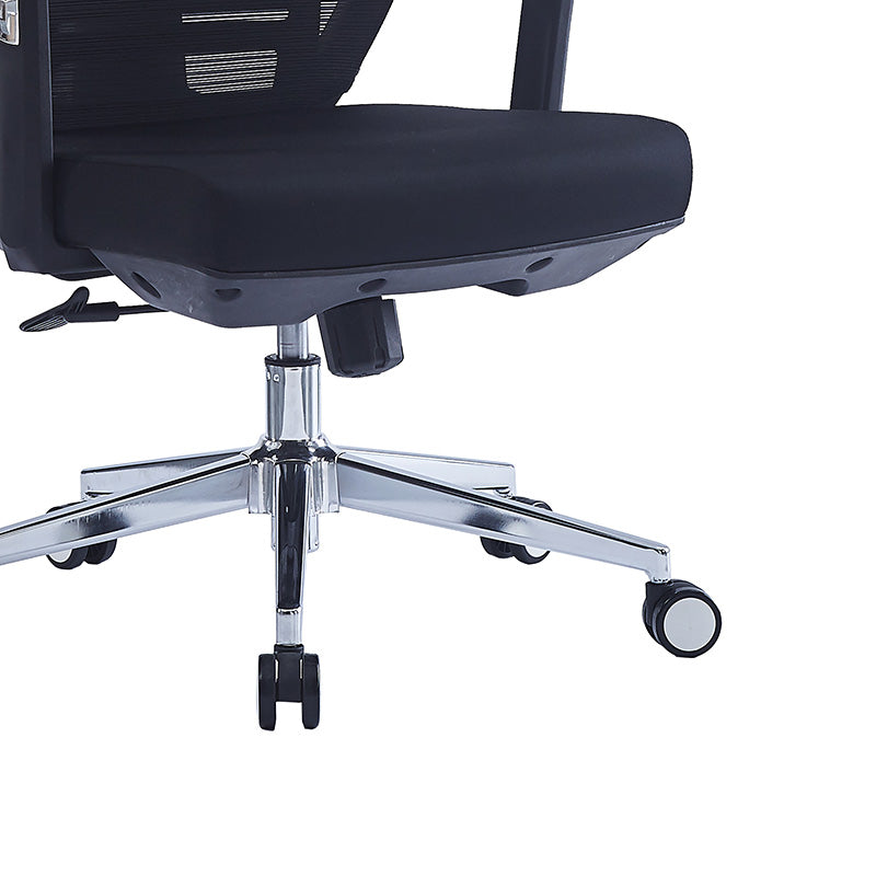 Manager office chair Commend pakoworld with fabric mesh in black colour