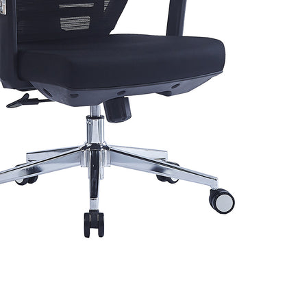 Manager office chair Commend pakoworld with fabric mesh in black colour