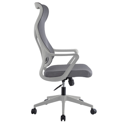 Manager office chair Flexibility pakoworld with fabric mesh in grey colour