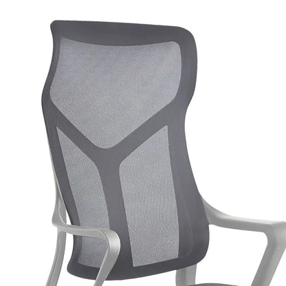 Manager office chair Flexibility pakoworld with fabric mesh in grey colour