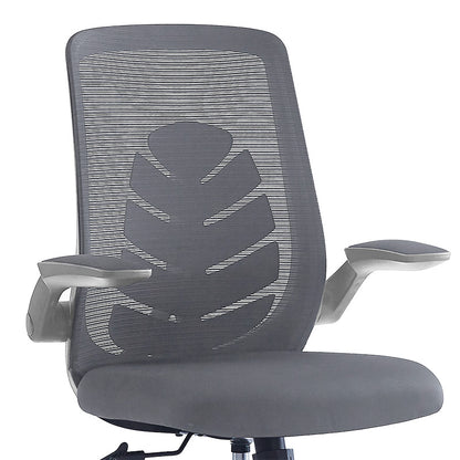 Office chair Enrich pakoworld with fabric mesh in grey colour