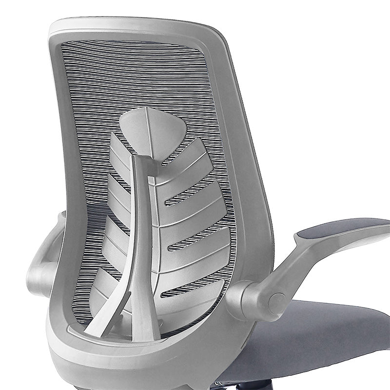Office chair Enrich pakoworld with fabric mesh in grey colour