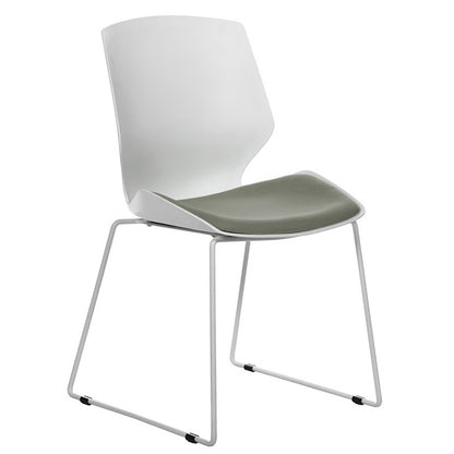 Visitor office chair Genuine PP white-grey