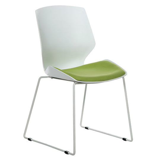 Visitor office chair Genuine pakoworld PP white-green