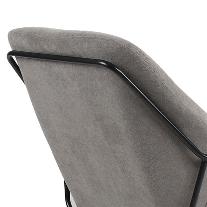 Armchair Indelible pakoworld fabric grey-black 76x67x81cm