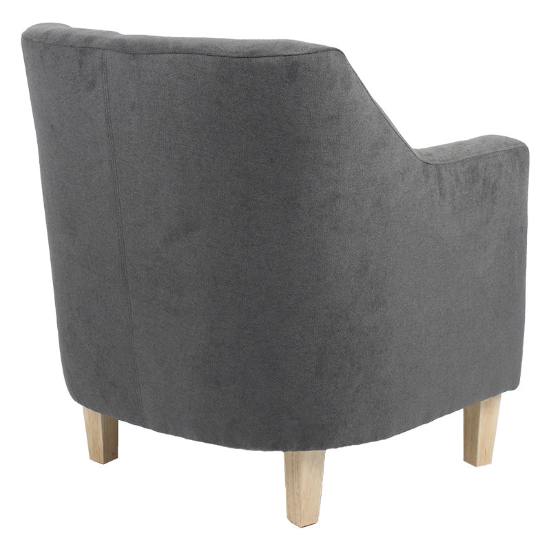 Armchair Joyful pakoworld fabric anthracite-natual 71x71x81cm