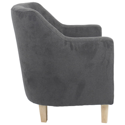 Armchair Joyful pakoworld fabric anthracite-natual 71x71x81cm