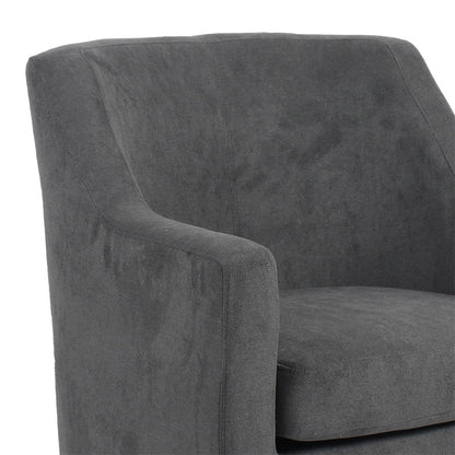 Armchair Joyful pakoworld fabric anthracite-natual 71x71x81cm