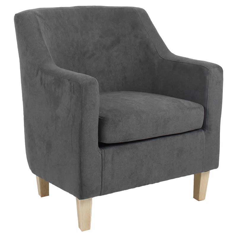 Armchair Joyful pakoworld fabric anthracite-natual 71x71x81cm