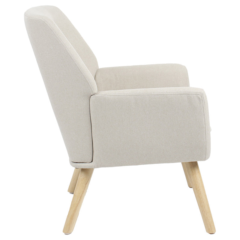 Armchair Likable pakoworld fabric ecru-natural 67x89x86cm