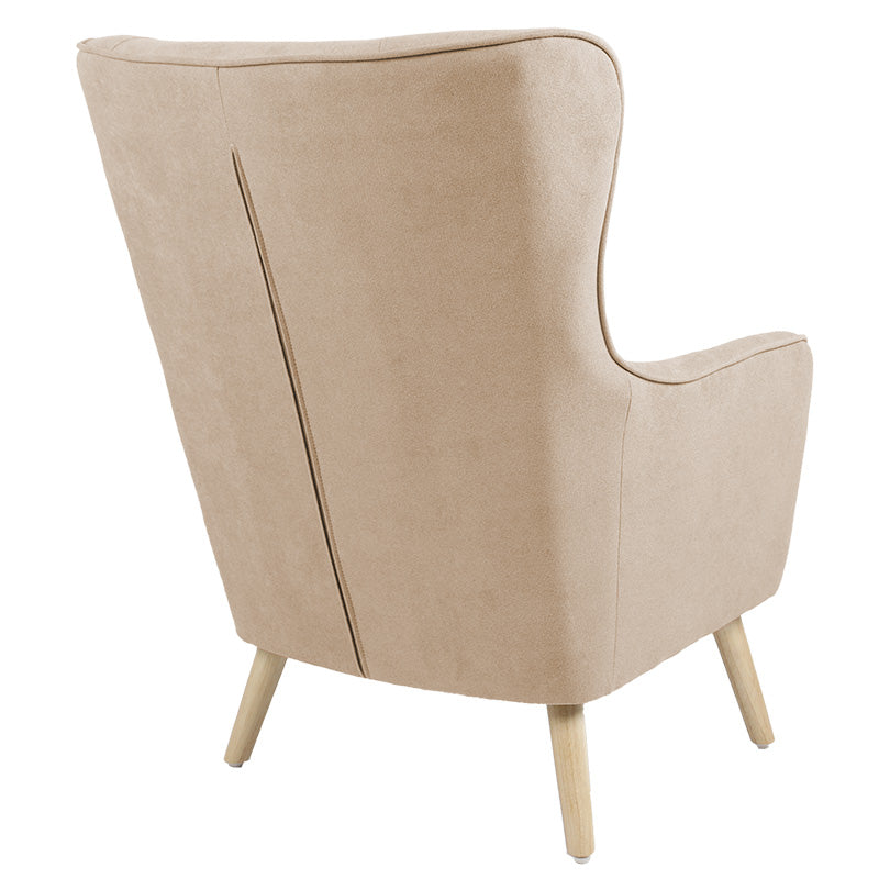 Armchair Incisive pakoworld fabric natural-natural 72x89x105cm