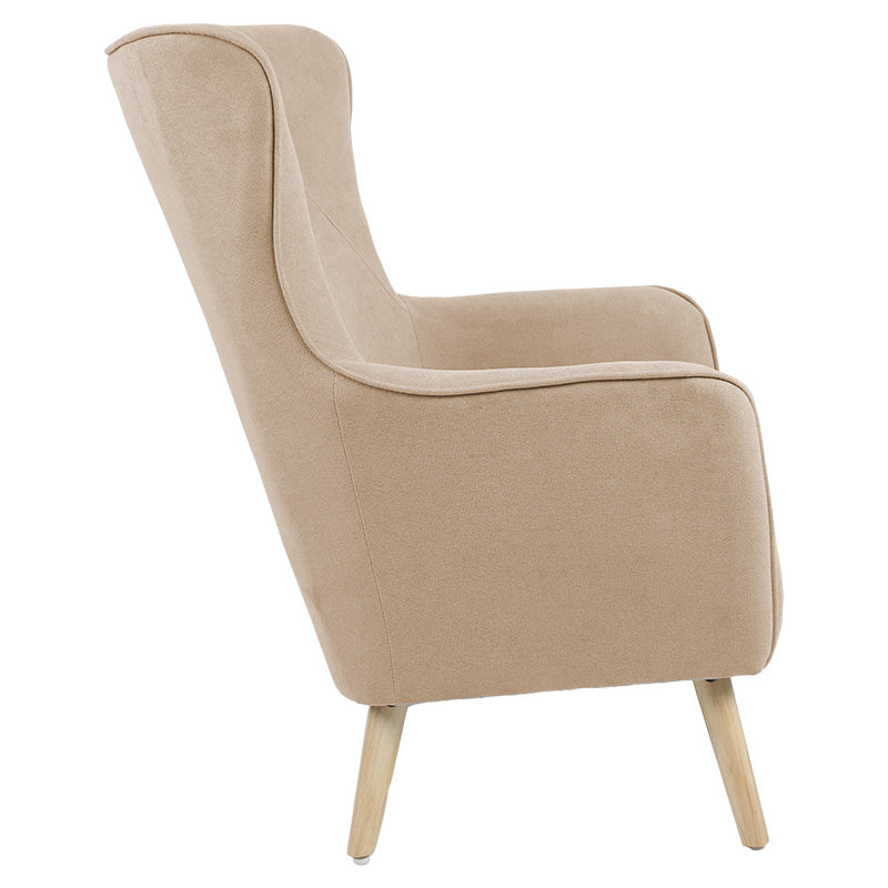 Armchair Incisive pakoworld fabric natural-natural 72x89x105cm