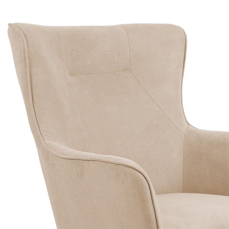 Armchair Incisive pakoworld fabric natural-natural 72x89x105cm