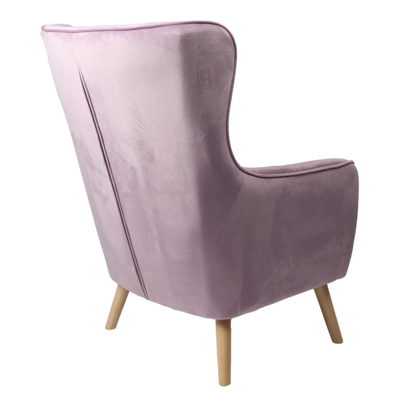 Insicive armchair pakoworld velvet fabric rotten apple-natural leg 72x89x105cm