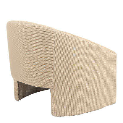 Armchair Mordak beige fabric 82x72x74cm