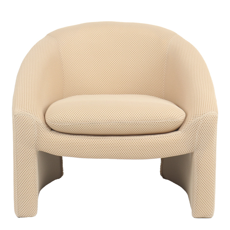 Armchair Mordak pakoworld beige  fabric 82x72x74cm
