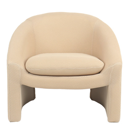 Armchair Mordak pakoworld beige  fabric 82x72x74cm