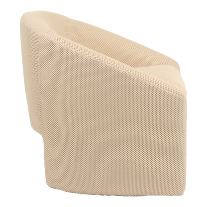 Armchair Mordak beige fabric 82x72x74cm