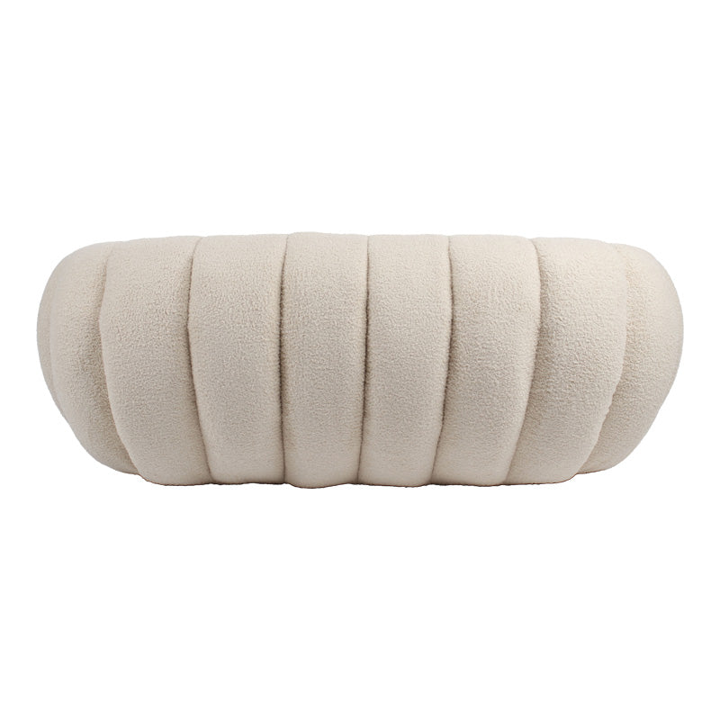 2-seater sofa Yannick boucle beige fabric 148x92x62cm