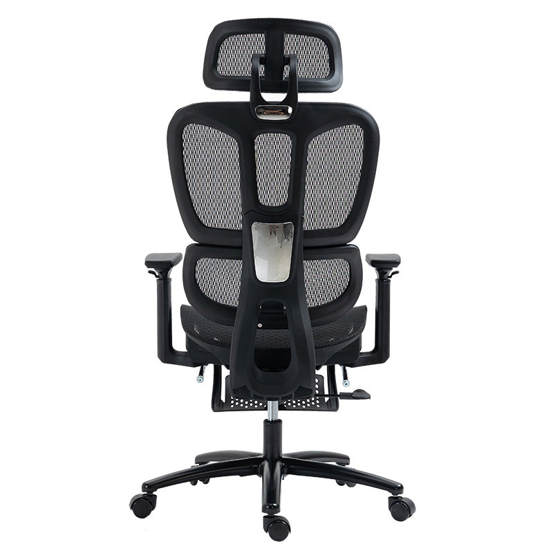 Office chair manager with footrest Verdant pakoworld Premium Quality mesh black