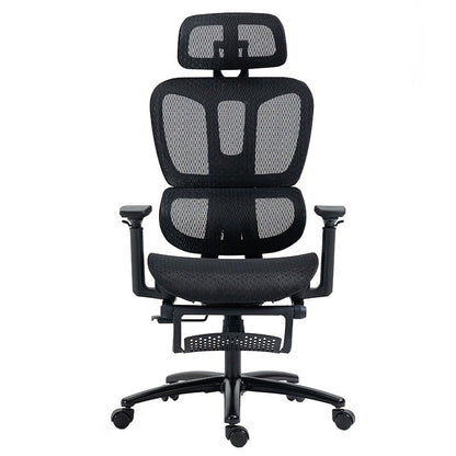 Office chair manager with footrest Verdant pakoworld Premium Quality mesh black