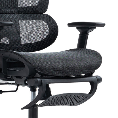 Office chair manager with footrest Verdant pakoworld Premium Quality mesh black