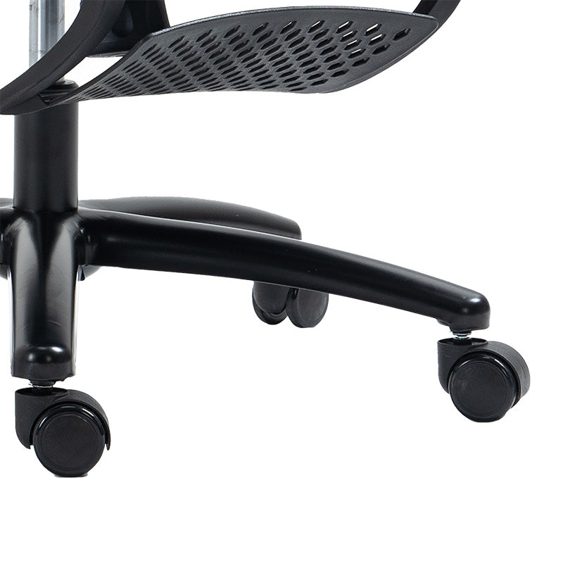 Office chair manager with footrest Verdant pakoworld Premium Quality mesh black