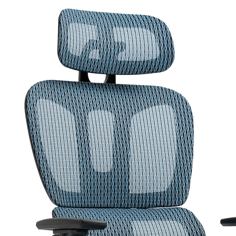 Office chair manager with footrest Verdant pakoworld Premium Quality mesh blue