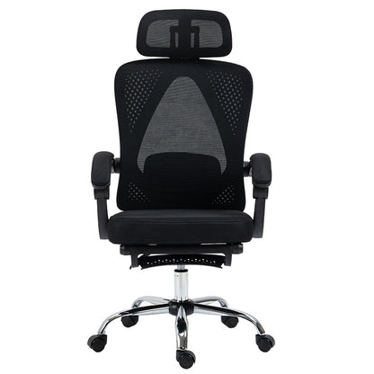 Office chair manager with footrest Titan pakoworld Premium Quality fabric-mesh black