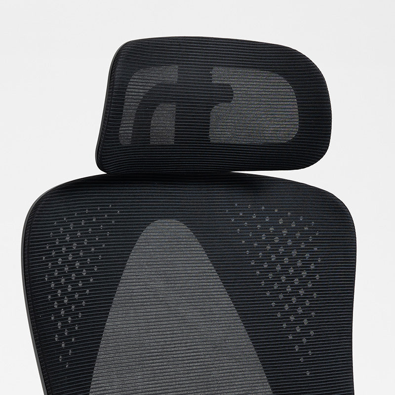 Office chair manager with footrest Titan pakoworld Premium Quality fabric-mesh black