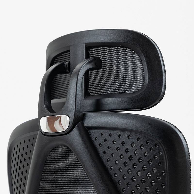 Office chair manager with footrest Titan pakoworld Premium Quality fabric-mesh black