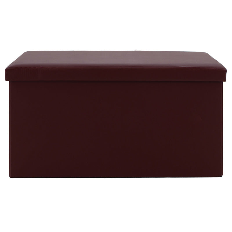 Stool-trunk Cooperation pakoworld pu dark brown 6x38x38cm