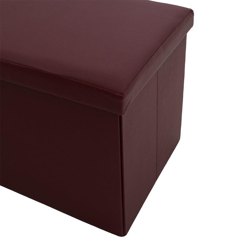 Stool-trunk Cooperation pakoworld pu dark brown 6x38x38cm