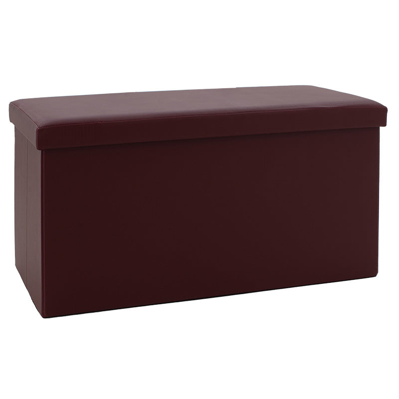 Stool-trunk Cooperation pakoworld pu dark brown 6x38x38cm