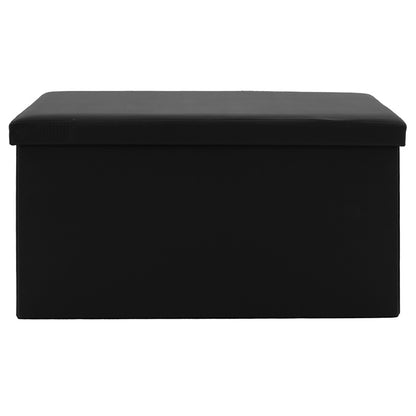 Stool-trunk Cooperation pakoworld pu black 76x38x38cm