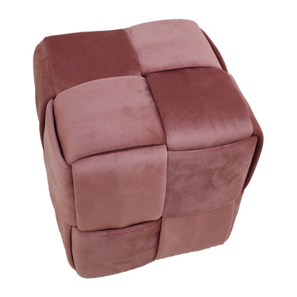 Ottoman Jisko pakoworld rotten apple velvet 38x38x40cm