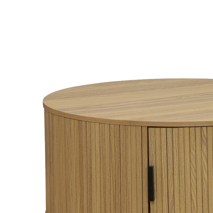 Coffee table Scandi MDF in natural shade D80x35.5cm