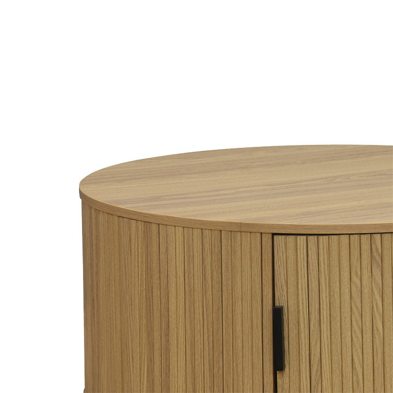 Coffee table Scandi pakoworld MDF natural D80x35.5cm