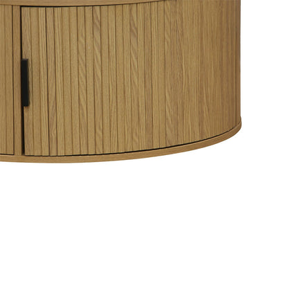 Coffee table Scandi MDF in natural shade D80x35.5cm
