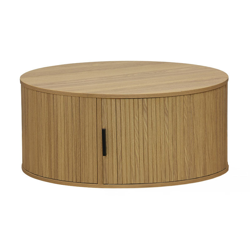 Coffee table Scandi MDF in natural shade D80x35.5cm