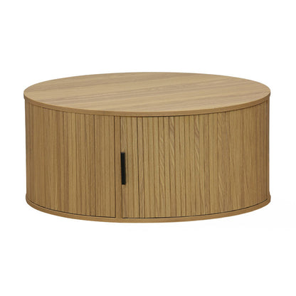 Coffee table Scandi MDF in natural shade D80x35.5cm