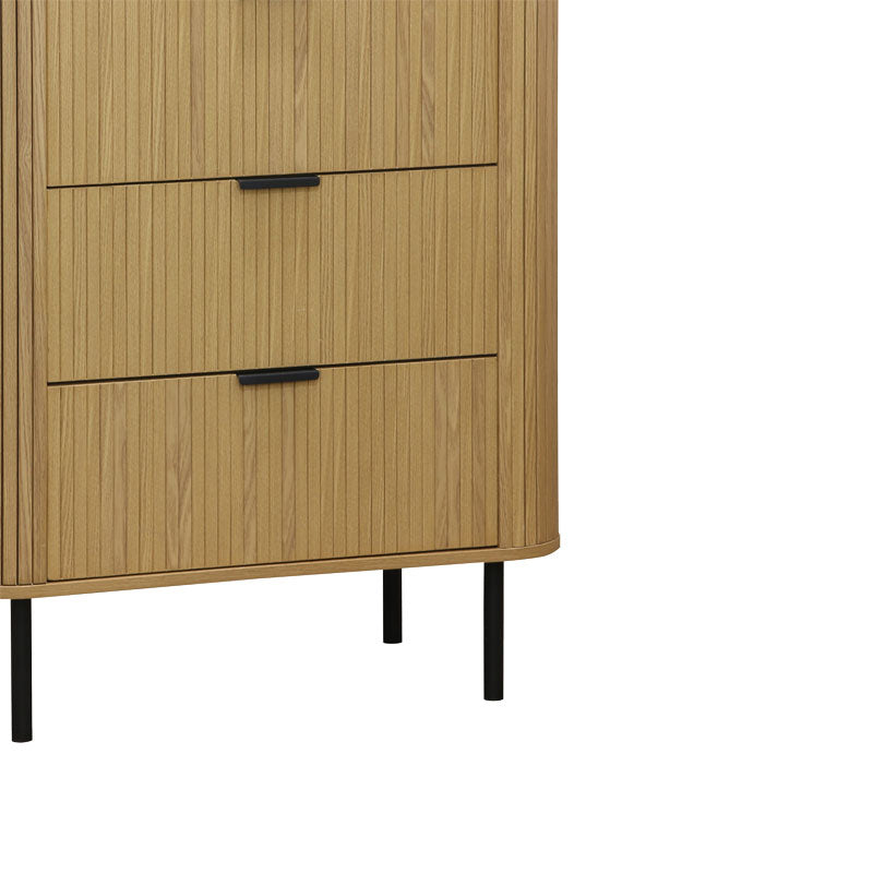 Chest of 4 drawers Scandi pakoworld  in natural color 79x46x115cm