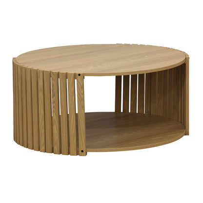 Coffee table Heavenly pakoworld MDF natural D83x38cm