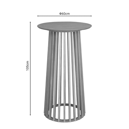 Bar table Domonic pakoworld mdf natural D60x105cm