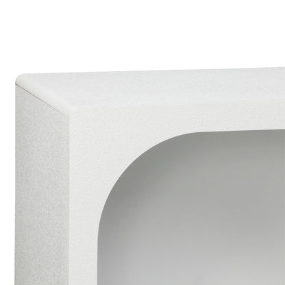 Buffet Emersi with shelves mdf in white color 164x34x76cm