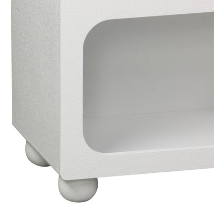 Buffet Emersi with shelves mdf in white color 164x34x76cm